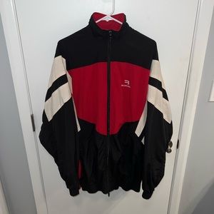 Balenciaga red and black track jacket size XL